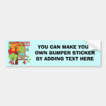 Owl 4th Birthday T shirts and Gifts Bumper Sticker
