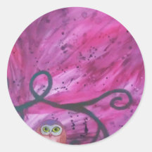 Owl Alone Stickers