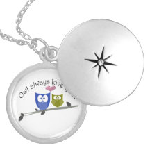 Owl always love you, cute Owls Art Jewelry