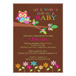 Owl Baby Shower Invitations