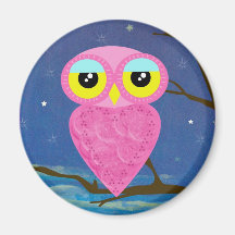 owl collection refrigerator magnets
