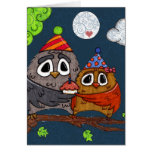 Owl Cupcake Birthday Card