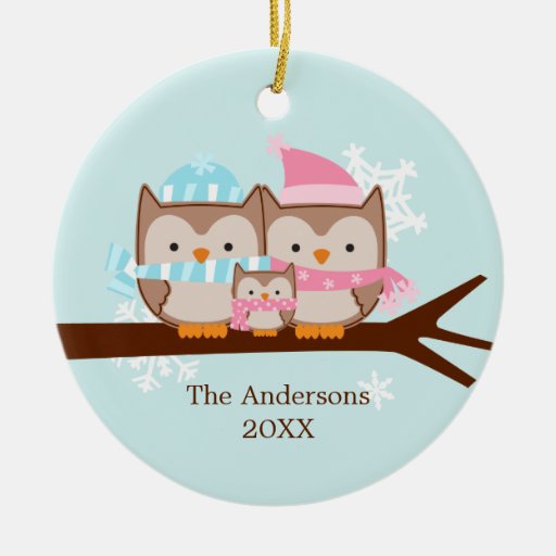 Owl Family Ornaments