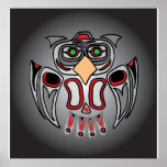 Owl in the Moon Posters