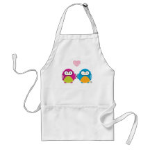 OWL LOVE :: bright girl + boy Apron