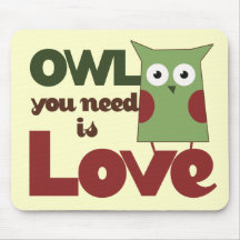 Owl Love Mousepads