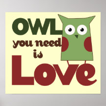 Owl Love Posters