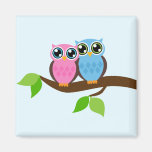 Owl love you fridge magnets
