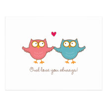 owl love you post card