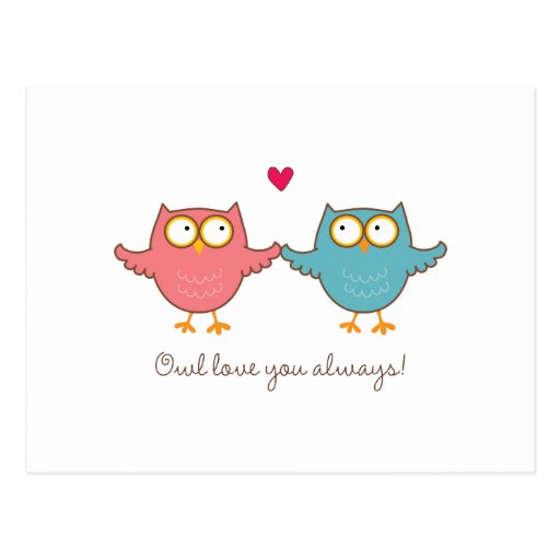 owl love you post card