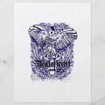 owl mafeficent affected design flyer design