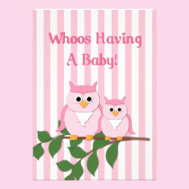Owl Mother and Child Baby Shower Invitation invitations