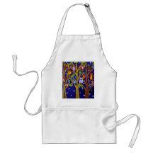 Owl Party Whimsical Folk Art Apron