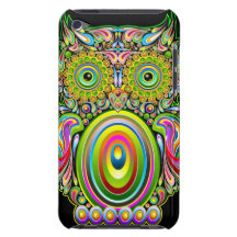 Owl Psychedelic Popart iPod Touch case