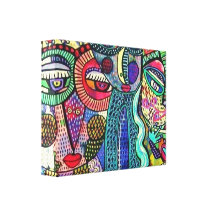 Owl & Raven & Rockabilly Cat Canvas Prints
