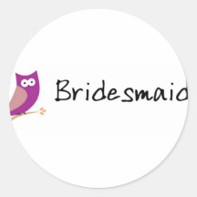Owl Round Sticker