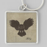 Owl Silhouette Keychain keychains