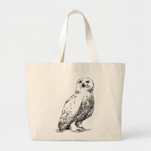 owl stamp canvas bags