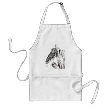 Owl With Grasshopper Apron