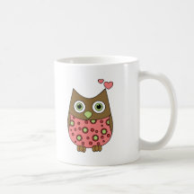 Owl WIth Love Coffee Mug