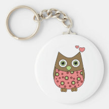 Owl WIth Love Keychains