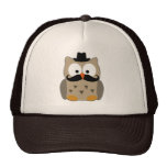 Owl with Moustache and Hat
