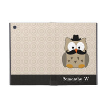 Owl with Moustache and Hat