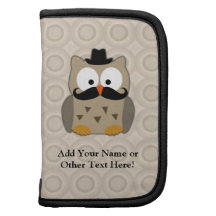 Owl with Moustache and Hat Planners