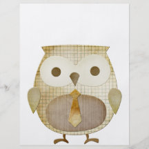 Owl With Tie Flyer