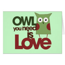 Owl you need is love cards