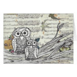 Owls 22 Greetings Card