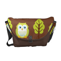 Owls and Trees Messenger bag