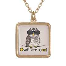 Owls are cool necklaces