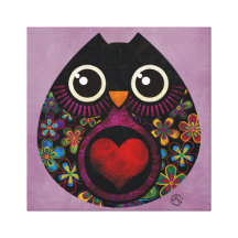 Owl's Hatch Wrapped Canvas Wall Art Canvas Print