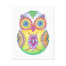 Owlushka Blossom Canvas Stretched Canvas Prints