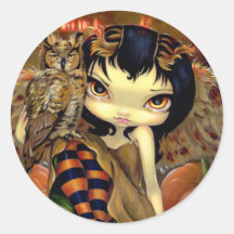 "Owlyn in Autumn" Sticker