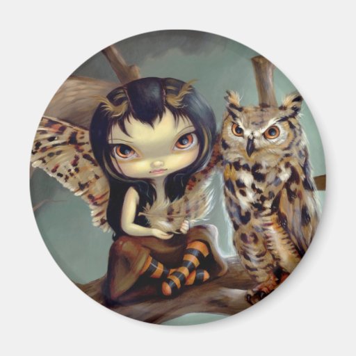 "Owlyn" Magnet
