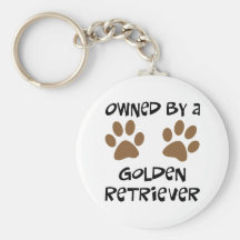 Owned By A Golden Retriever Key Chains