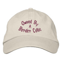 Owned By Border Collie Cu Embroidered Baseball Cap