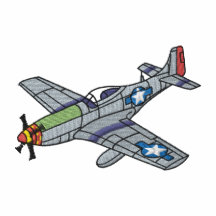 P-51 Mustang Embroidered Polo Shirt