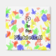 p is for pickleball outline only.png refrigerator magnets