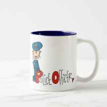 P is for Police Officer Mugs