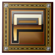 P Monogram Premium Best viewed large. see notes Ceramic Tile