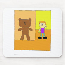 P Teddy Hiding Mousepads