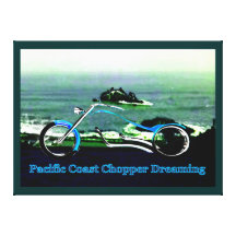 Pacific Coast Chopper Dreaming 1986 The MUSEUM Zaz Stretched Canvas Print