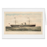Pacific Mail Steam Ship Co's Golden City (0640A) Greeting Card