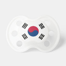 Pacifier with flag of South Korea