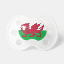 Pacifier with flag of Wales