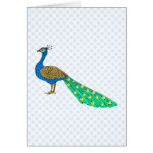 Packer Peacock Greeting Card