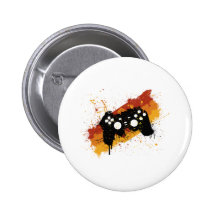 Pad Graffiti - Gaming Video Games Gamer Pinback Buttons